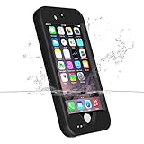 iPhone 6 Plus Case, iThrough Waterproof Underwater Case for iPhone 6 Plus,Dust Proof,Snow Proof, Shockproof,Heavy Duty Protective Carrying Slim Case Cover for 6 Plus,5.5 with Touch ID(Black)