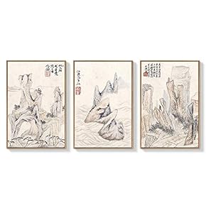 SIGNFORD 3 Piece Framed Canvas Wall Art for...