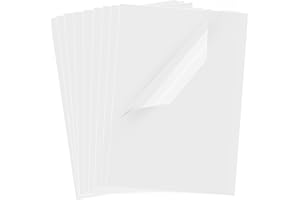 UOKHO 30 Sheets Transparency Film Paper, 8.5x11 Inches Transparent Film for Ink Jet Printer, 100% Transparencies Printing Transparent Film Sheets for Overhead Projector, Silk Screen Printing