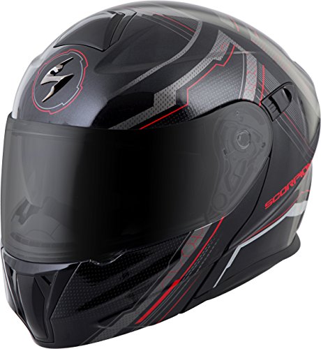 ScorpionExo EXO-GT920 Full Face Modular Helmet (Satellite Red, Large) - Thumbnail 2