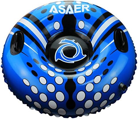 Snow Tube - Air Tube 39 Inch Inflatable Snow/Sled with Rapid Valves - Aqua Leisure Winter Inflatable Round Snow Tube with vinyl tube repair kit - With thickening bottom of 50mm!!(Blue)