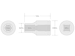 TEKTON 3/8 Inch Drive x 8 mm 6-Point Socket