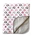 effe bebe Vera Elephant Cotton Fleece Baby Blanket (Petal Grey) 30