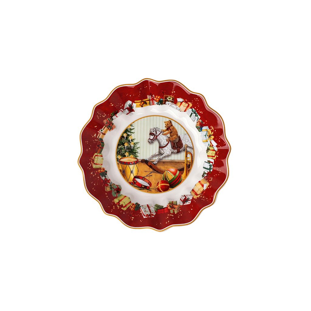Villeroy & Boch 14-8332-3600 Pastry Plate, Porcelain, Red