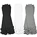 juDanzy 3 Pairs of girls baby Leg Warmers for newborn, infant, toddler, child (One Size, White, Black, Gray)