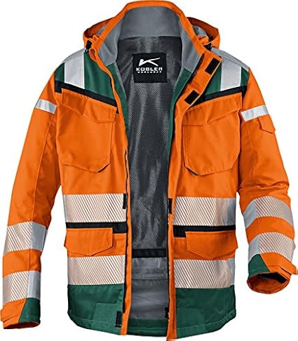 Kübler 13078332-3765-L Wetterjacke'Reflectiq' PSA 2 Warnorange/moosgrün Größe L