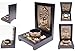 Tabletop Bronze Empaistic Buddha Face Zen Garden with Rock Candle Holder Gift & Home Decor US Seller