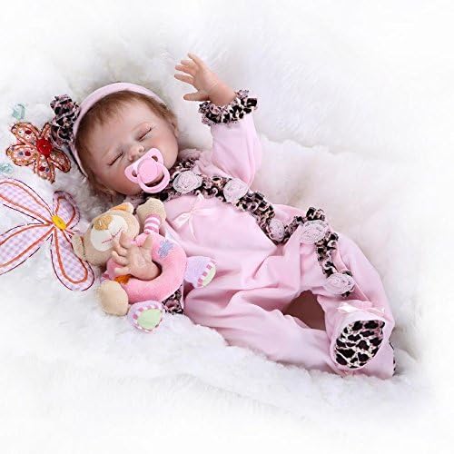 Prezzo Nicery Reborn Bambino Bambola Morbido Silicone Vinile 20 Pollici 50 Centimetri Magnetica Bocca Realistica Della Ragazza Del Giocattolo Vestito Rosa Farfalla Baby Doll A3IT Offerte
