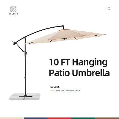 le conte patio umbrella Conte: MARKET the base must be filled with 330 lbs sand and 44 lbs water Amazon.com : LE CONTE 10