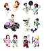 Minifigures Set - 36+13pcs Boys and Girls Mini Community People and Accessories 100% Compatible Building Bricks for Kids Party, to build More Fun