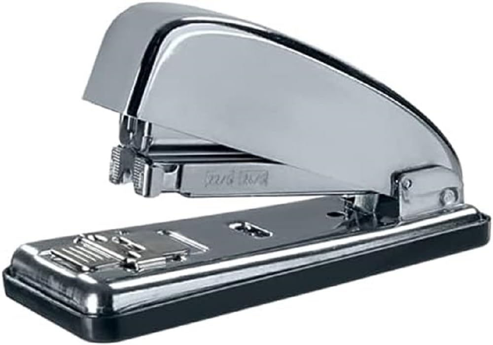 Petrus 44709 - Classic Metal Office Stapler, Chrome
