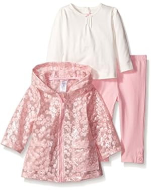 Baby Girls' Transparent Jacket with Legging Set