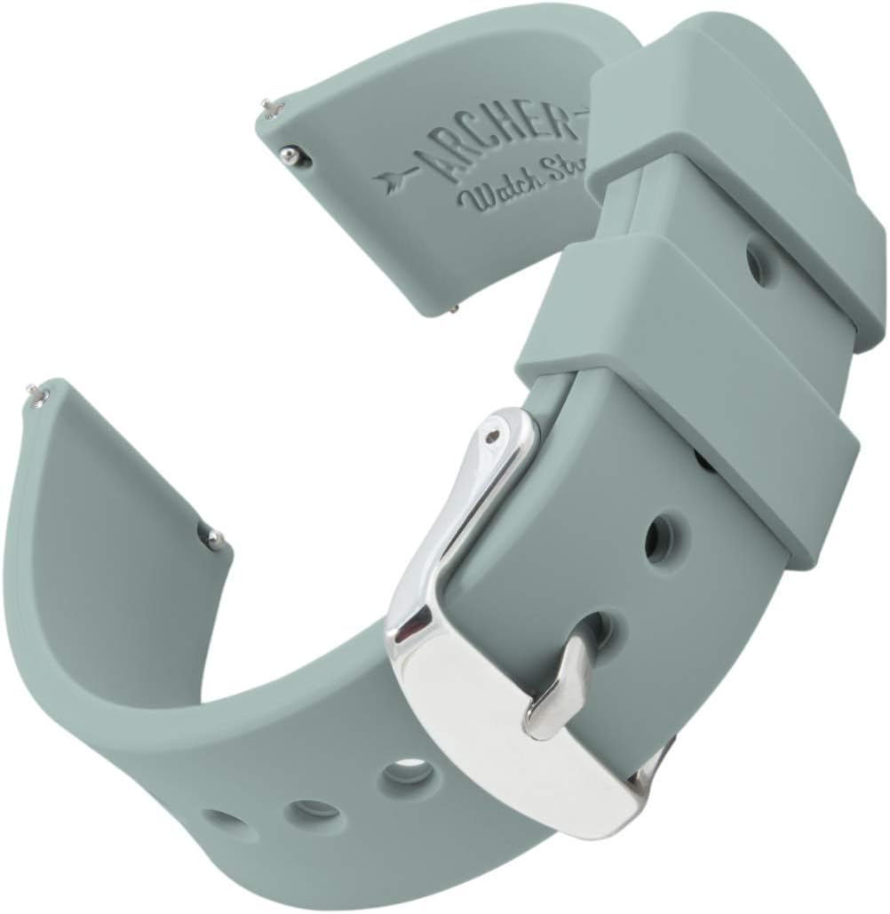 Archer Watch StrapsSilicone Quick Release Soft Rubber Replacement Watch Bands - Multiple Colors