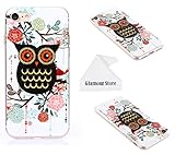 iPhone 7 Case, Owl Printed Design TPU Case Cover Skin Protective For Apple iPhone 7 4.7 inch With A Free Cleaning Cloth As a Gift