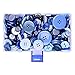 Supla 300 Pcs Blue Buttons Sewing Buttons Mixed Sizes Different Shapes Buttons Different Shades of Blue - Sewing Buttons