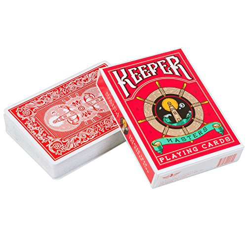 Keepers Masters Playing Cards Deck by Ellusionist - Red