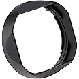 Haoge Lens Hood Metal Square Bayonet for Fujinon XF16-50mm F2.8-4.8 R LM WR,Fujifilm XF33mm F1.4 R WR Lens, Fuji XF 33mm f/1.4 R LM WR on Fuji XT50 X-T5 Camera,with Metal Front Cap