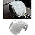 Egreat Crystal Gear Shift Knob Cover Trim Compatible with Land Rover Range Rover Sport/Vogue 2023-2025，VELAR/Discovery 5 2021-2025 Interior Accessories (White)