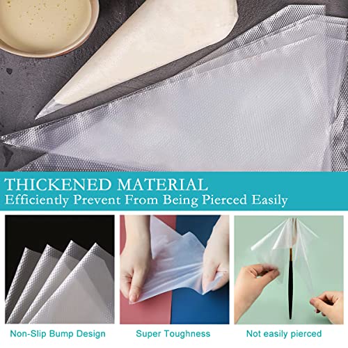 Disposable Piping Bags and Tips Set 100 Pieces 12 Inch Thickened Icing