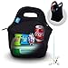 Nordic By Nature Insulated Neoprene Lunchbox Tote Lunch Bag For Women, Men & Kids + 12