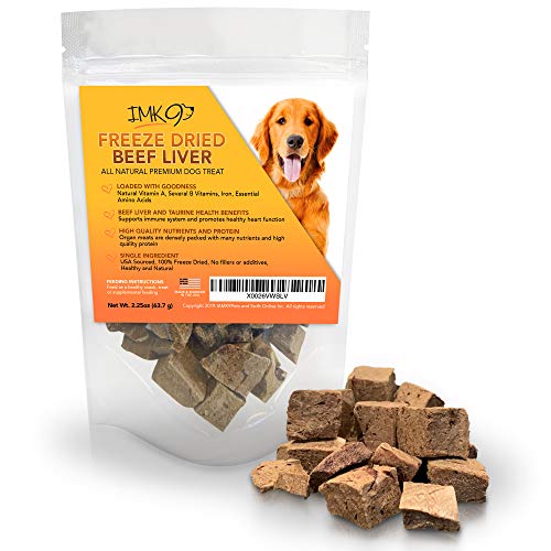 Beef Liver Dog Treats Freeze Dried Natural Taurine, 100 Pure