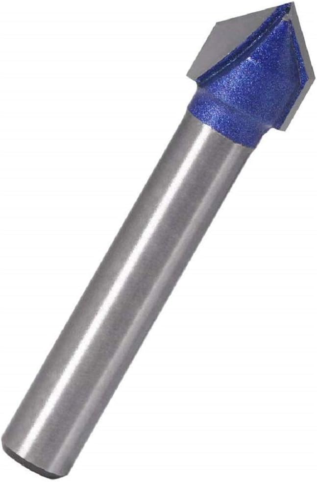 1/4 Inch Shank 90 Degree V Groove Router Bit Set 4 Sizes Edge Treatment