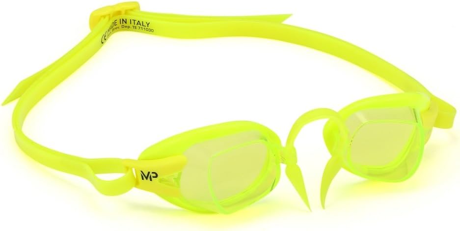 Aqua Sphere MP Michael Phelps Unisex Chronos Swimming Goggle, Lime/Lime, One Size
