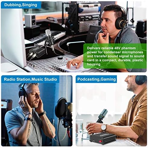 USB condenser microphone with phantom energy, priced at $19.99.