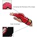 Solid Boxing Gloves Half Finger MMA Combat Gloves UFC Sanda Gloves Gym Professional Lightweight Protective Gloves Sports Gloves Leather Gloves. (Red)