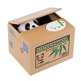LEMONBEST Cute Itazura Stealing Coin Bank Cents Penny Buck Saving Money Box Pot Case Piggy Bank Panda