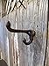 Big Sky Antiques Set of 12 Vintage Style Cast Iron Double Hook Coat Hat Key Hangers 3.25