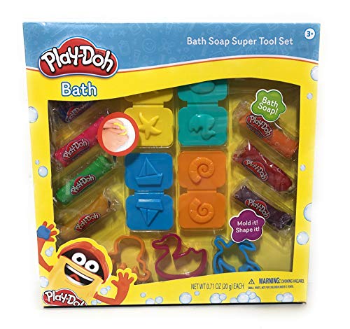 Play-Doh Bath Soap Super Tool Set 3 cutters 4 molds