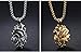 LBFEEL Stainless Steel Anatomical Organ Heart Pendant Necklace for Men in 3 Colors With a Gift Box