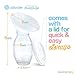 Silicone Breast Pump for Breastfeeding with Lid - 100% Food Grade BPA-Free Manual Hands Free Milk Breastpump by Ashtonbee
