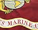 Winbee US Marine Corps Flag 3x5 Ft - Double Sided Embroidered, Double Nylon, Sewn Stripes, Heavy Duty Brass Grommets and UV Protection. Premium 3x5 USMC Flag and U.S. Marines Corps Military Flag