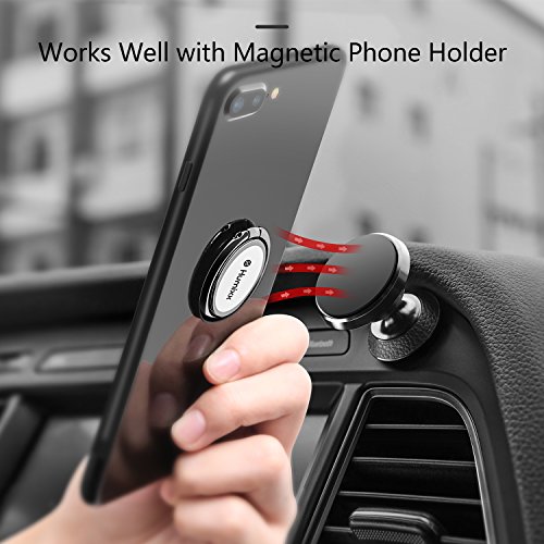 Humixx Phone Ring Holder Universal Phone Ring Stand Fit Well with Magnetic Phone Mount Holder 360° Rotation Compatible with iPhone 8 Plus/X/XR/XS Max, Samsung S10/S10 Plus, Huawei P30 etc. - Thumbnail 3