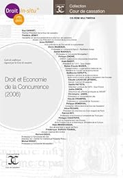 Cycle de conférences 2006 "Droit et économie de la concurrence"