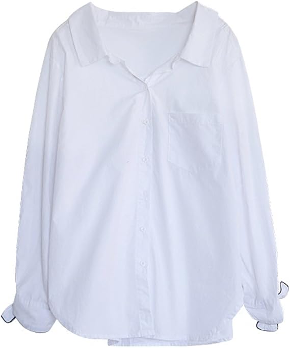 Amazon シャツ ホワイト 白 ワイシャツ レディース 長袖 カッターシャツ Vネック 制服 Ol リボン付き 長袖 スーツインナー ビジネス 通勤 就活 事務 フォーマル オフィス シャツ ブラウス 通販