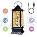 Eldnacele Christmas Musical Snow Globe Lantern Plug in & Battery Operated Glitter Lamp Navitity Scene Lighted Lantern with 6 Hour for Christmas Decoration 12 Inches (Carolers)