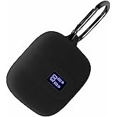 Geiomoo Silicone Case Compatible with TAGRY X08, Protective Cover with Carabiner (Black)