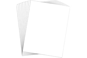 Heavy Weight 110lb Cardstock White Certificate Paper, Goefun 25 Pack White Card Stock 8.5x11 for Cards Making, Office Printin