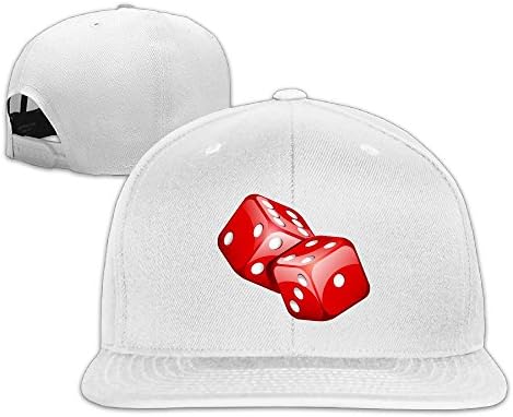 DE43sd Caps Dice Unisex Plain Caps Adjustable Activities Hats