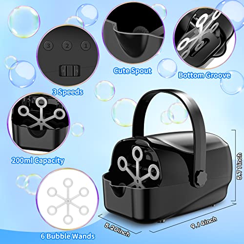 Bubble Machine, Automatic Bubble Blower for Kids Outdoor, Portable