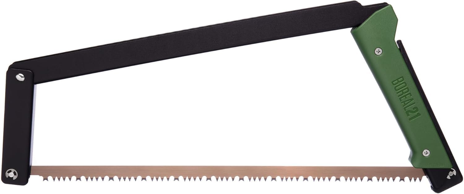 Agawa Canyon BOREAL21-21 Inch Folding Bow Saw (Green)