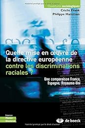 Quelle mise en oeuvre de la directive européenne contre les discriminations raciales ?