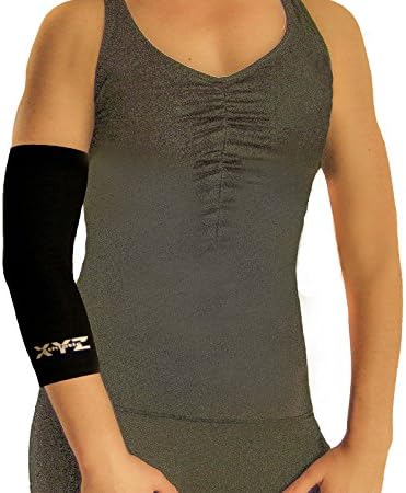 XYZ ATHLETIC Elbow Copper Compression Sleeve- Muscle Recovery/Joint Support- Single Sleeve (sm)