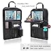 Pushingbest Car Seat Back Organizer, Foldable Car Dining Table Touch Screen Tablet Holder Bottles Holder Multifunctional Car Back Seat Organizer (Black 1)