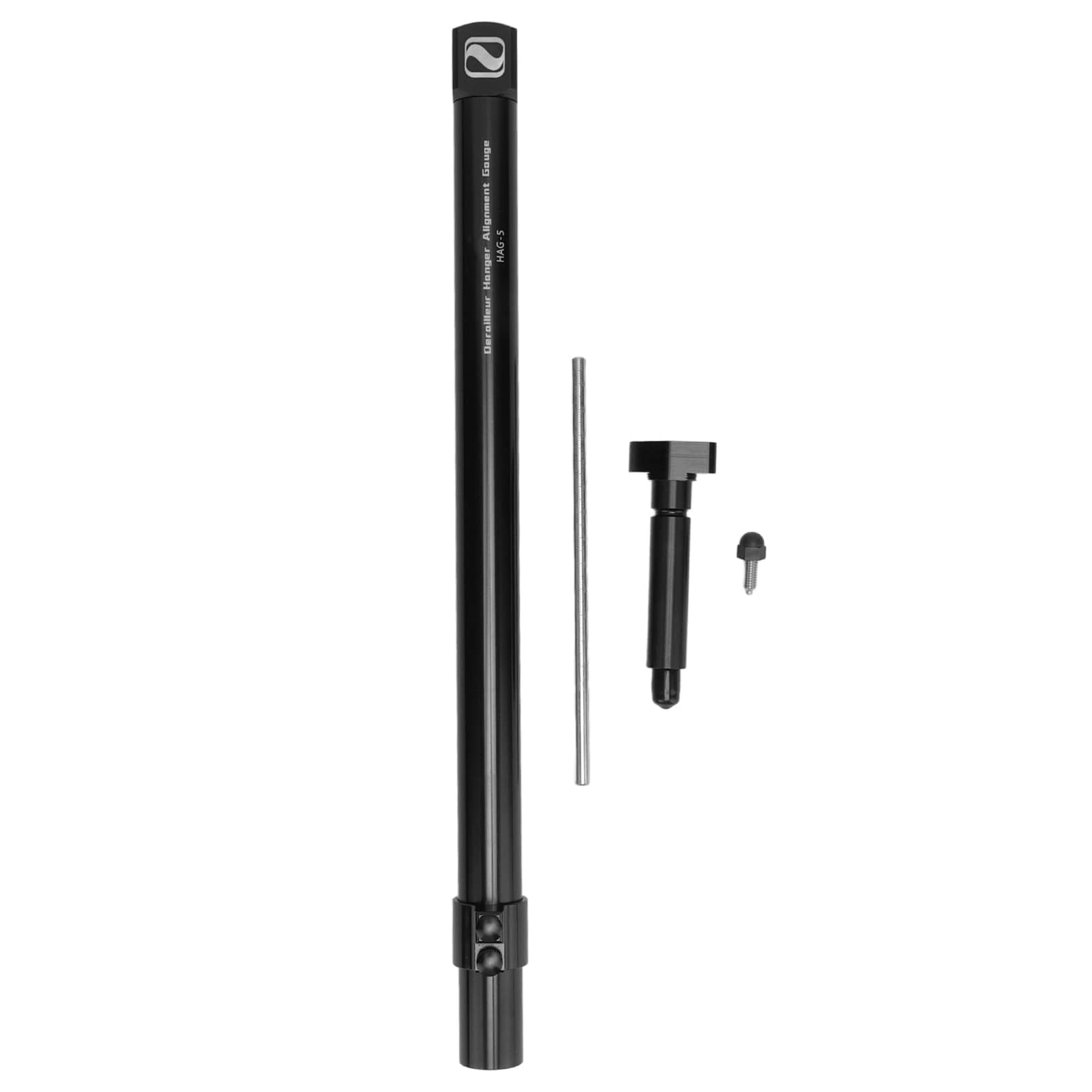 HERCHR 400mm/15.75in Bike Derailleur Hanger Alignment Gauge, 90° 180° 270° 360° Bike Derailleur Correction Wrench Hanger Alignment Tool Bicycle Wheel Straightening Tool for Bicycle Repair (Black)