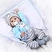 SanyDoll Reborn Doll Newborn Doll 22inch 55cm Lifelike Cute Lovely Baby Vinyl Newborn Doll
