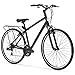 sixthreezero Pave n’ Trail Men’s 21-Speed Hybrid Road Bicycle, Matte Black 26″ Wheels/ 18″ Framethumb 1